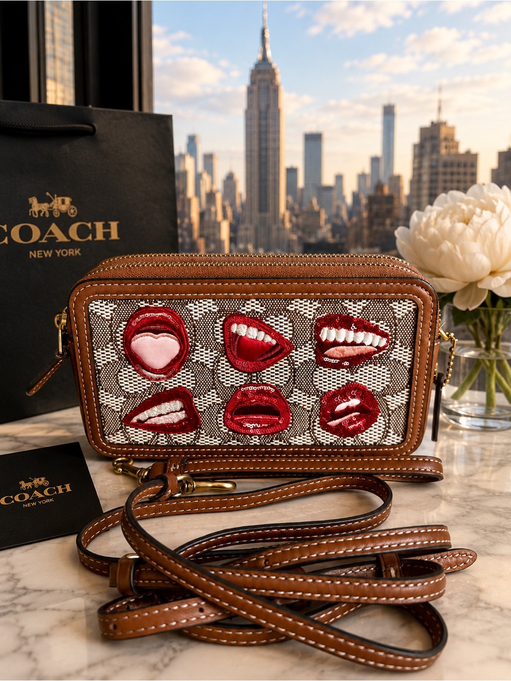 Coach x Tom Wesselmann Kira Crossbody in Signature Textile Jacquard